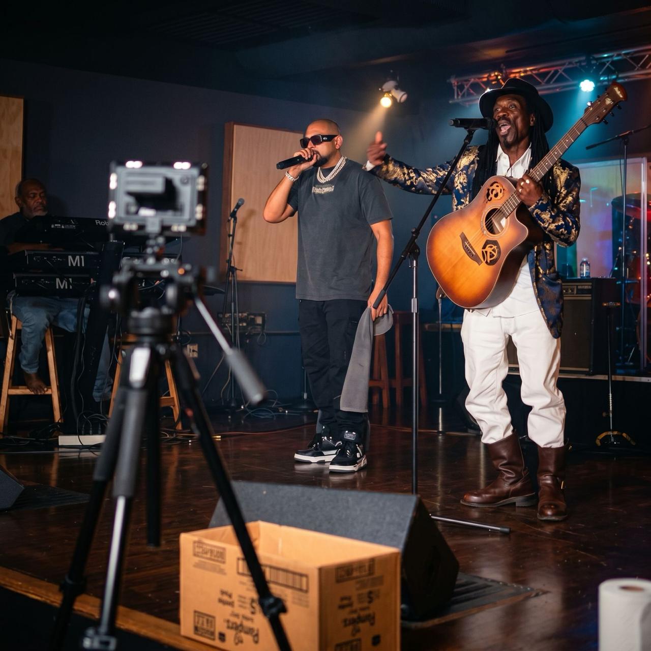 Sean Paul Brushy One String Burn Dem Down Art Live shoot.